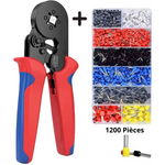 Load image into Gallery viewer, Manual Crimping Tool with Automatic Adjustment + Set of 1200 Insulated Terminals
