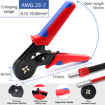 Load image into Gallery viewer, Manual Crimping Tool with Automatic Adjustment + Set of 1200 Insulated Terminals

