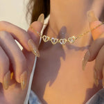 Load image into Gallery viewer, Ouabahas™ - Heart-Shaped Clover Necklace: Symbol of Luck and Love
