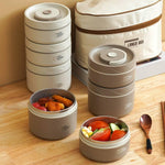 Load image into Gallery viewer, Insulated Stainless Steel Lunch Boxes (4 Pieces)
