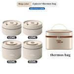 Load image into Gallery viewer, Insulated Stainless Steel Lunch Boxes (4 Pieces)
